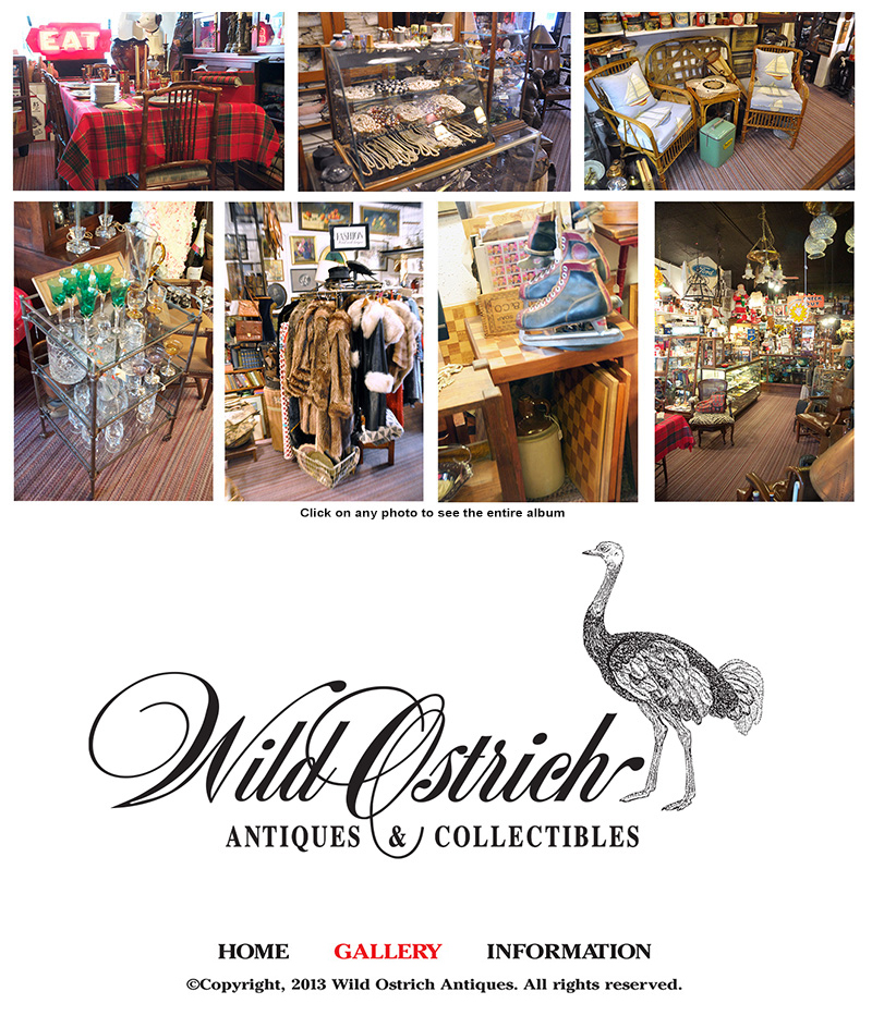 Wild Ostrich Antiques Gallery Page