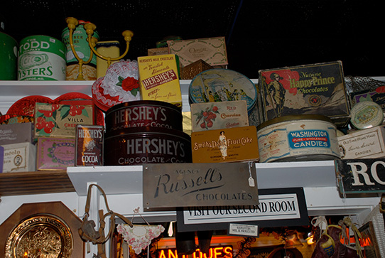 Candy and Chocolate Signs and Tins